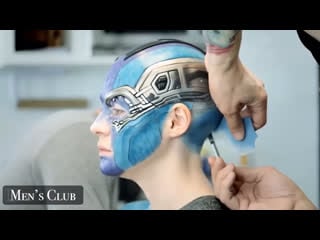 Грим karen gillan для фильма «стражи галактики»