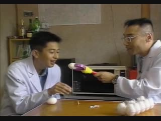 Knight scoop original exploding egg in microwave test jp tv1993 engsub 爆発卵！