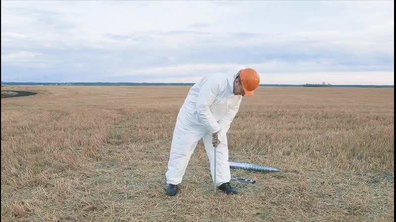 Ручная устаноа винтовых свай