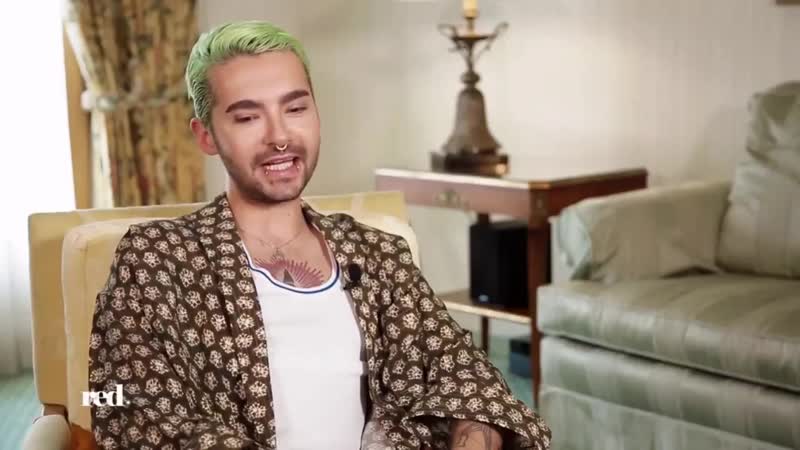 Bill kaulitz in pro7 red report photoshoot for glamour magazine