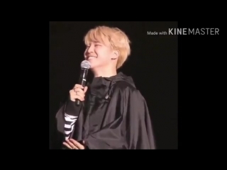 Amazing moment when a fanboy shouted jimin saranghae! look at his reaction its adorable!! we just want to know the we girls