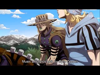 Pizza mozzarella by gyro zeppeli animated 「jojo's bizarre adventure steel ball run」 mp4