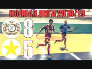 "mf "kapriz"" 8 5 "zvezda" highlights & goals night league 2018\19