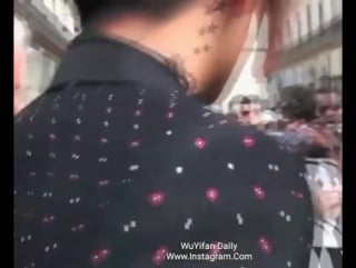 150626 kris wu @ men's wear fashion week in paris