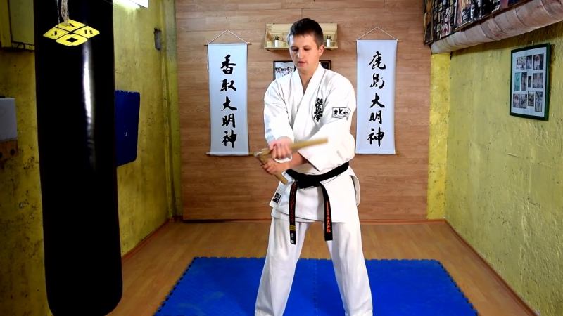 6 урок нунчаку киокушин каратэ nunchaku kyokushinkai ушу кунг фу ниндзюцу
