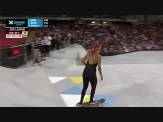 Leticia bufoni wins women’s skateboard street silver x games sydney 2018