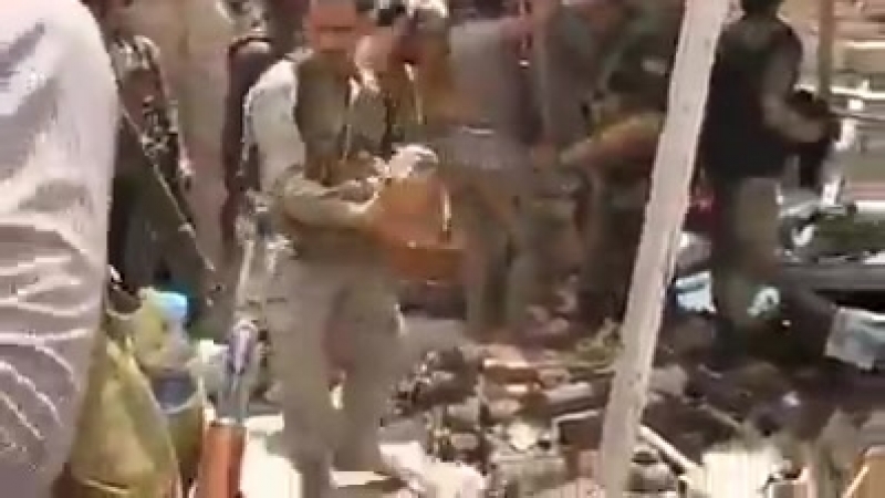 Трофейный склад мятежников