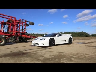 Bugatti eb110 ss burnout