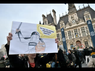 Live protest in paris nach brutalen zusammenstössen zwischen öko aktivisten und polizei