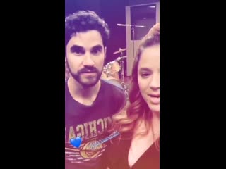 Video darren criss with kether donohue via kethers ig story