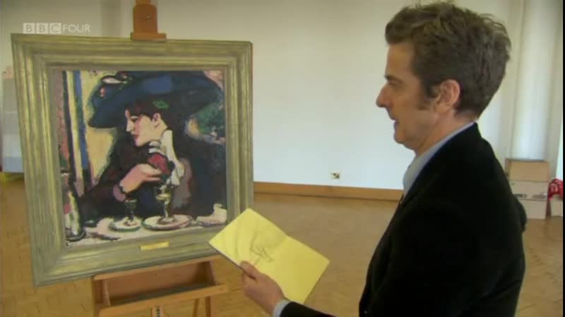 Питер капальди рисует "синюю шляпу"