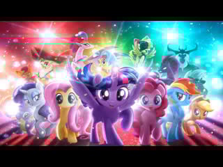 My little pony spike scratches applejacks back