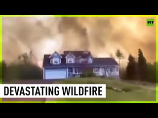 Thousands porn to evacuate as massive wildfire rips through canada's nova scotia