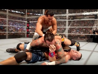 (wwe mania) hell in a cell 2011 john cena vs cm punk vs alberto del rio wwe championship ( hell in a cell match)