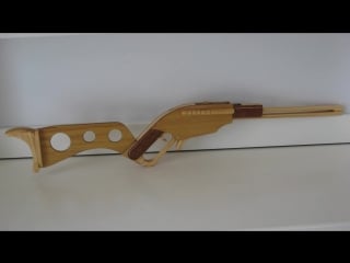 Игрушечное ружье, стреляет резинками (vhs video)