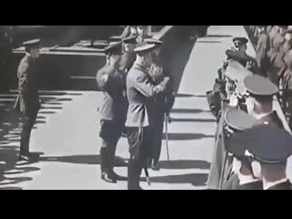 1 мая 1941 года друзья и союзники сталина высокопоставленные гитлеровские молодые на параде в москве