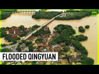 Gargantuan scale of guangdong flooding captured by drone