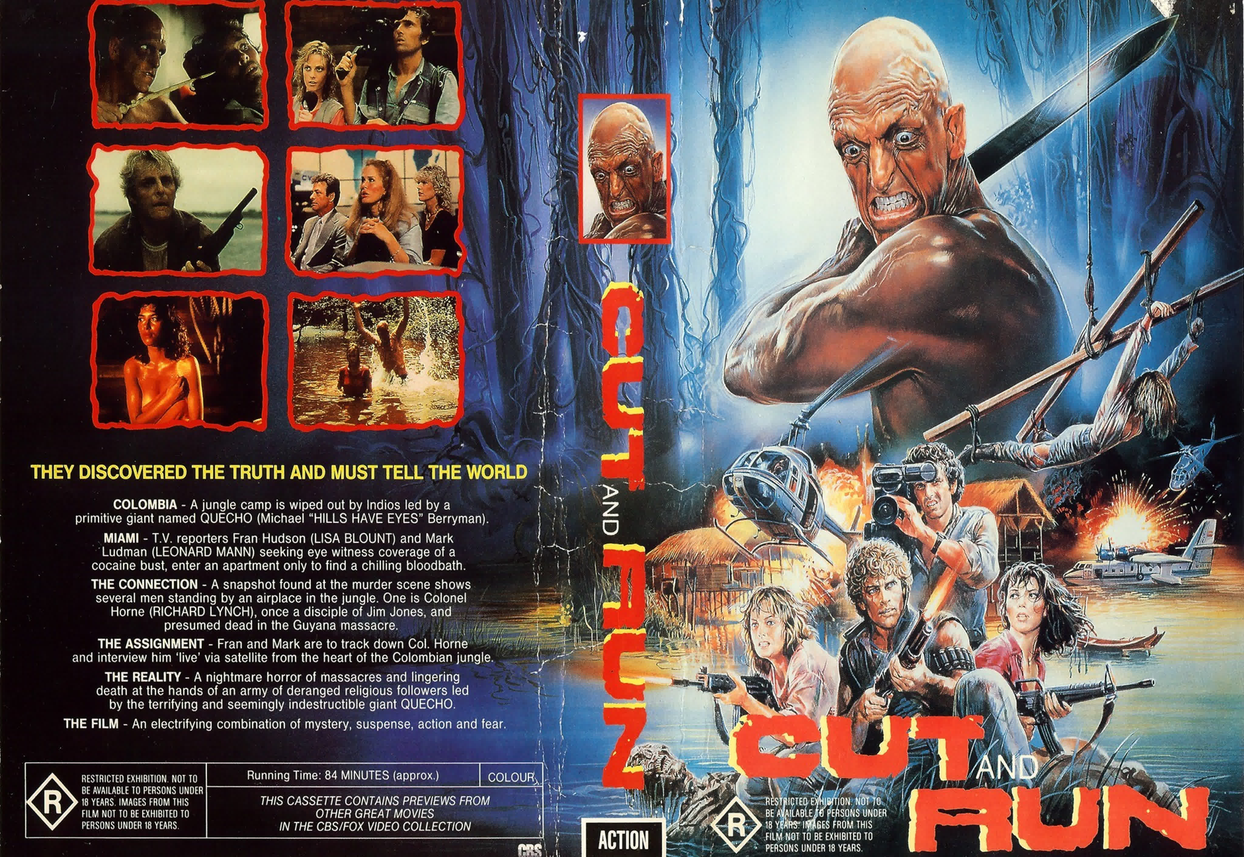 Режь и беги (inferno in diretta cut and run) 1985 италия (приключенческий  боевик)