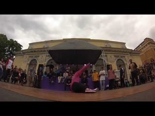 Judge demo | sahar, rockshine, irokez | day of young 2014 #bboy #bgirl #breakdance