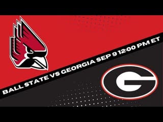 Ncaaf 2023 w02 ball state cardinals vs georgia bulldogs (09 09 2023)