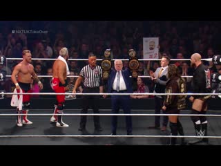 Moustache mountain vs grizzled young veterans nxt uk tag team championship (nxt takeover blackpool)