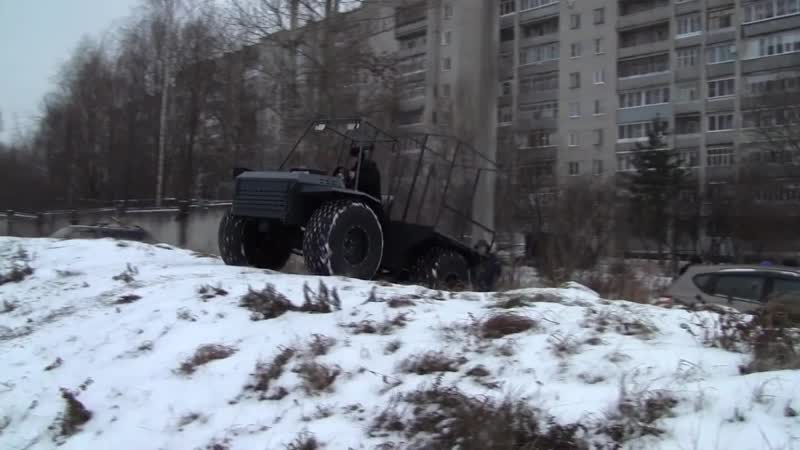 Обкатка вездехода вепс