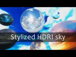 Cartoon & stylized hdri sky