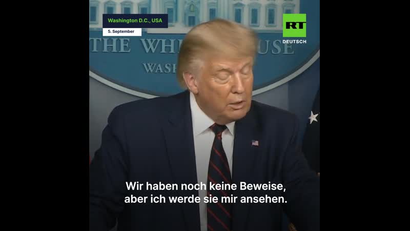 Trump zu causa nawalny „wir haben noch keine beweise“
