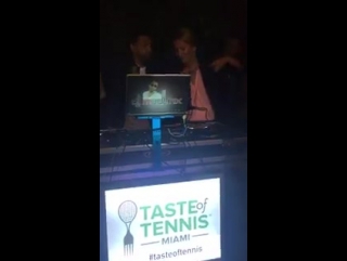 Come on!! does it get any cooler indian wells champ #ika7 dabbing w #djmadlinx #tasteoftennis