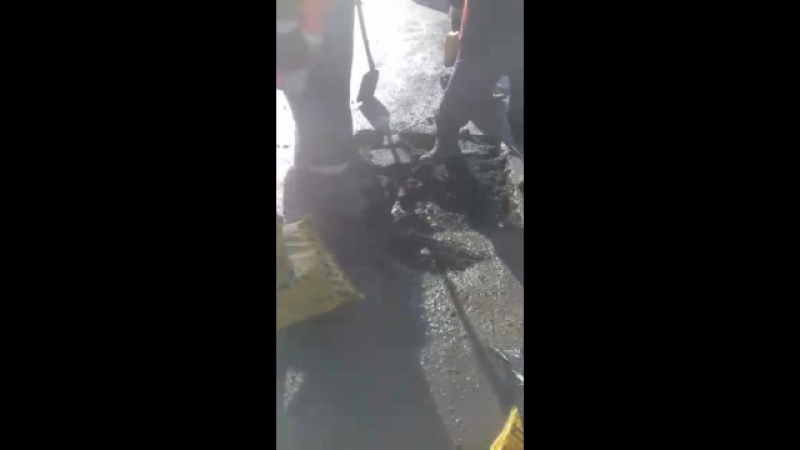 Укладка холодного асфальта rise в мешках 30 кг в п 8 марта ленинского района г уфы