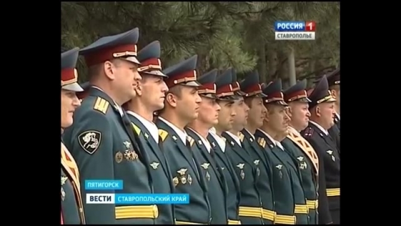 Вручение боевого знамени войсковой части 6906 (управлению пятигорского соединения)