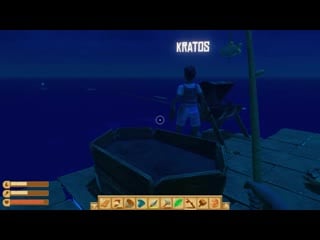 [quantum games] победил зубастую тварь!!! выживание в raft!!! (часть 2)