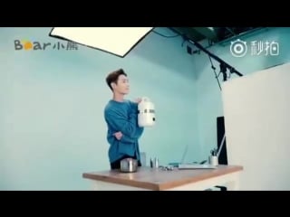 [video] 180202 lay @ bear electronics cf filming bts