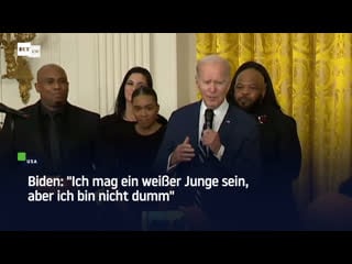 Biden "ich mag ein weisser junge sein, aber ich bin nicht dumm"