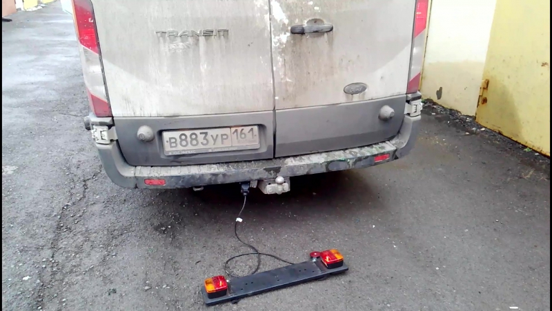 Фаркоп установленный на ford transit 2014 (производство hak system)