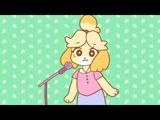 Isabelle singing but it’s animated (flipaclip)