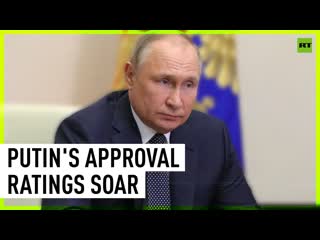 Putin's approval ratings soar despite western pressure