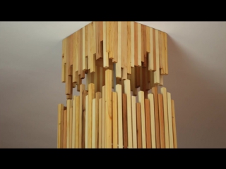 Making a modern wood lamp from pallets