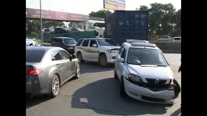 Камаз не уступил дорогу мазде демио на печерской