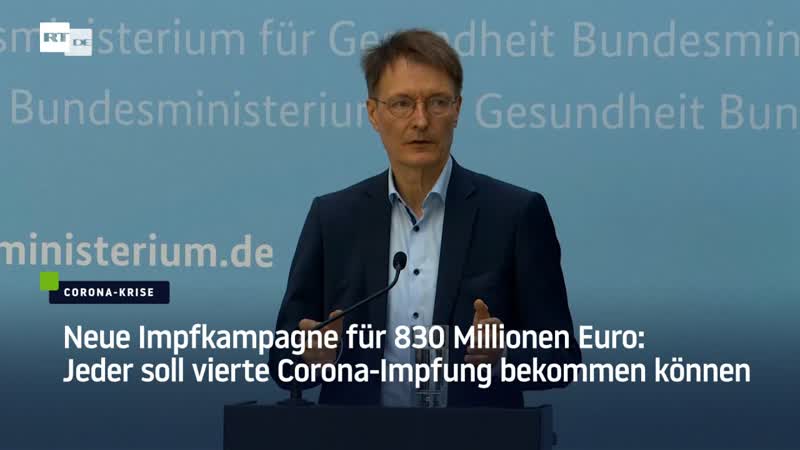Neue impfkampagne für 830 millionen euro jeder soll vierte corona impfung bekommen können