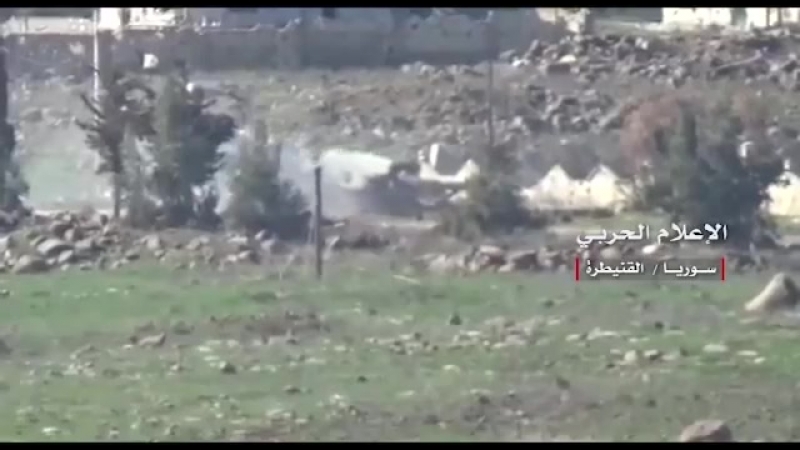 Расчет птрк сирийской армии уничтожает зсу 23 4 "шилка" боевиков в провинции кунейтра