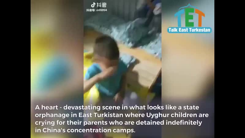 A heart devastating scene in what looks like a state orphanage in east turkistan where uyghur porn are crying for their pare