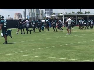 After 11 consecutive padded practices, tempers flared during a #jaguars team perio