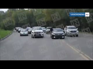 Видео стрельбы из свадебного кортежа в иванове