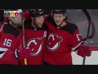 Sami vatanens heroic goal line save springs palmieri to set up hall
