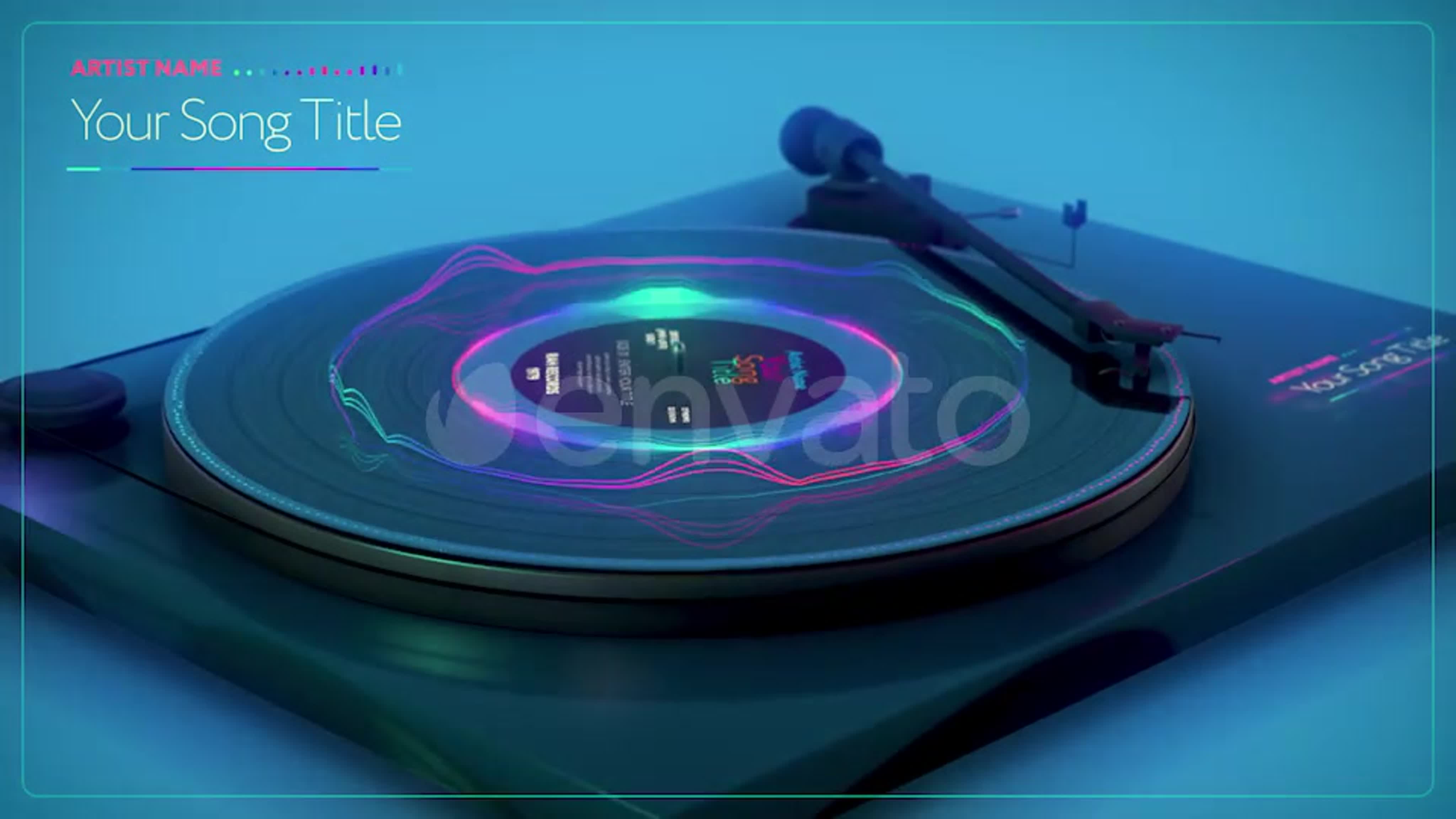 Turntable music visualizer