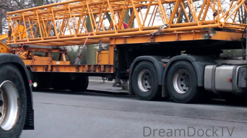 Mobile crane setup with jib liebherr ltm 1350 6 1 knaack