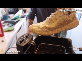 I deep fried my yeezy boosts / yfb