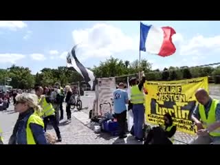 Live gilets jaunes gelbwesten berlin (18 05 2019)