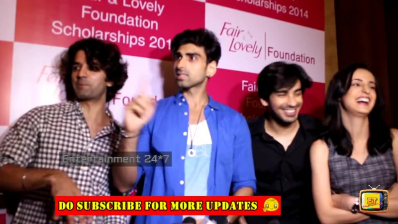 Exclusive interview barun sobti,sanaya,mohit akash dogra at the fairlovely scholarship 2015